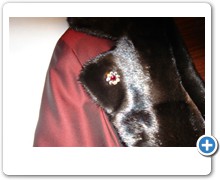 collection 4 strass flower on mink